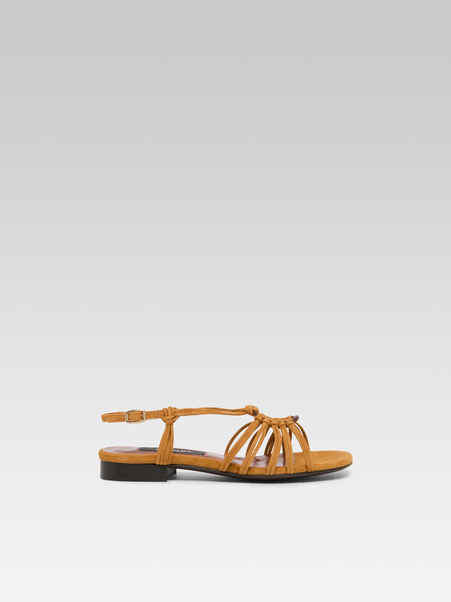 Janeiro - Sandales cuir velours cognac