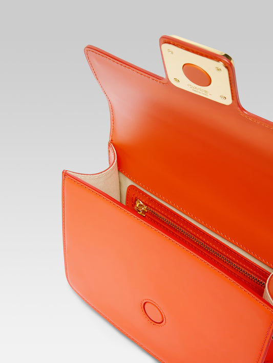Mabillon - Sac cuir upcyclé orange - Image numéro 4