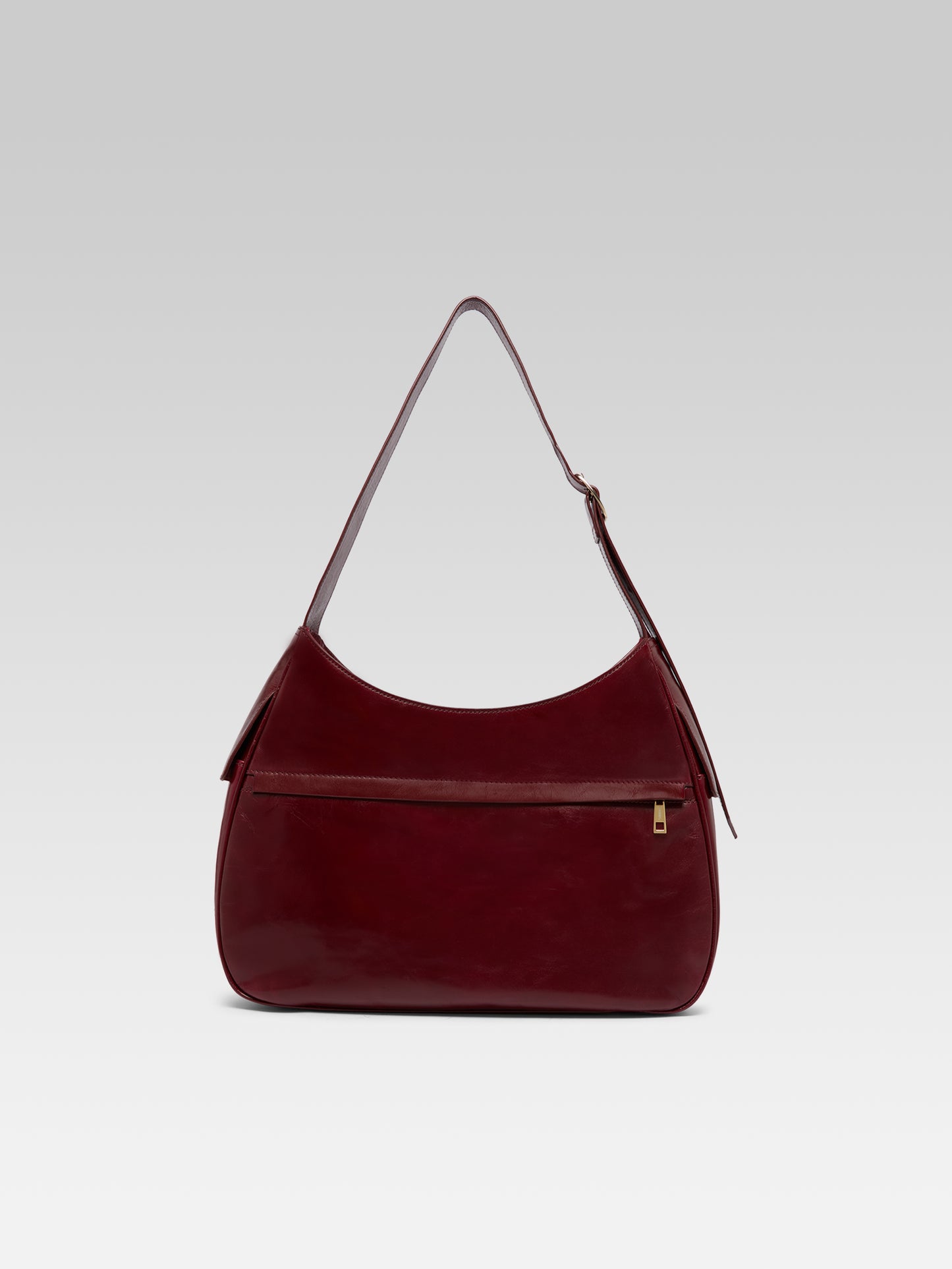 Orsay - Burgundy naplack leather shoulder bag