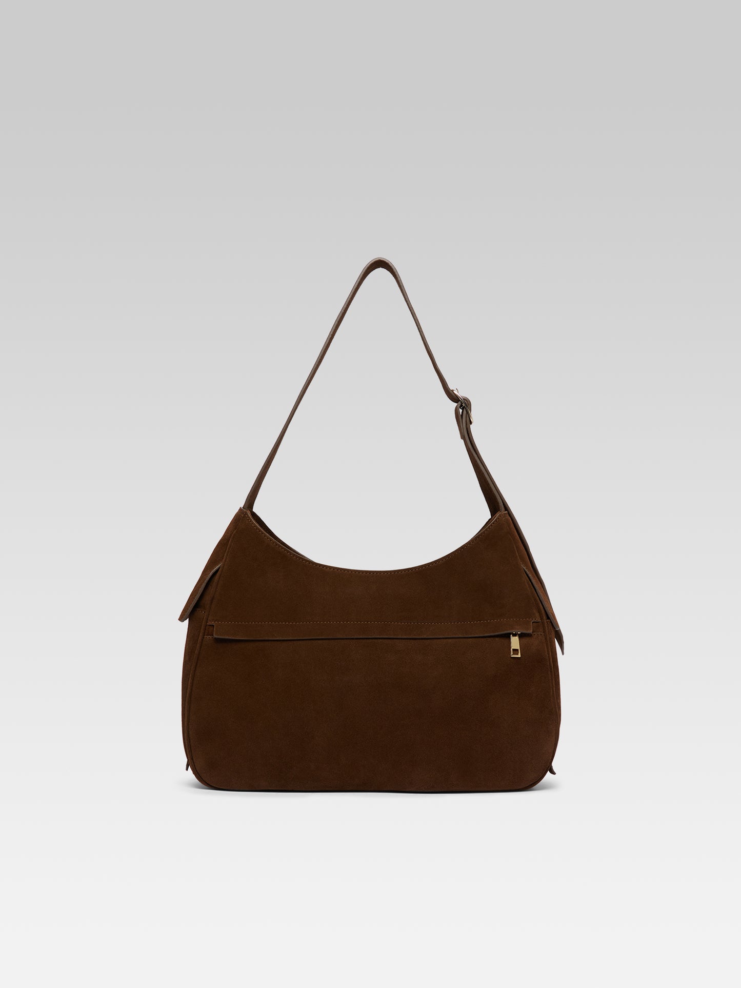 Orsay - Brown suede leather shoulder bag