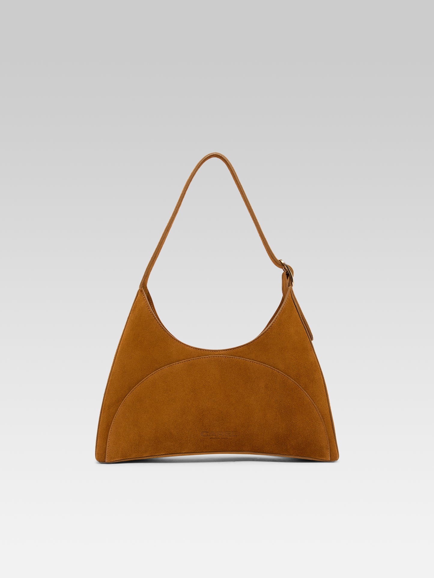 Concorde - Cognac suede leather shoulder bag