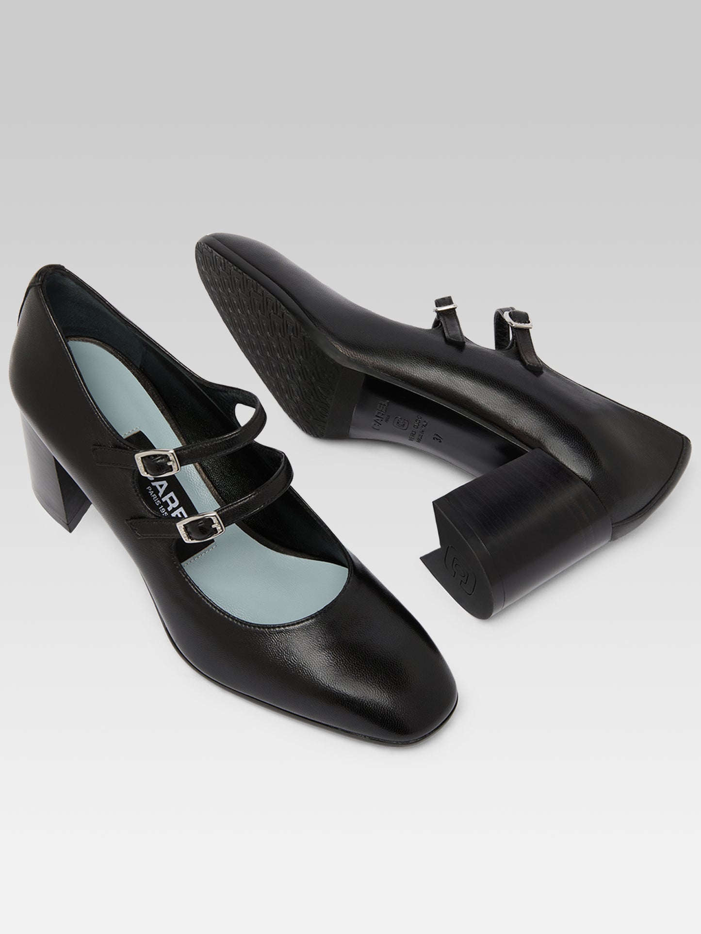 Alice flex - Escarpins babies cuir noir