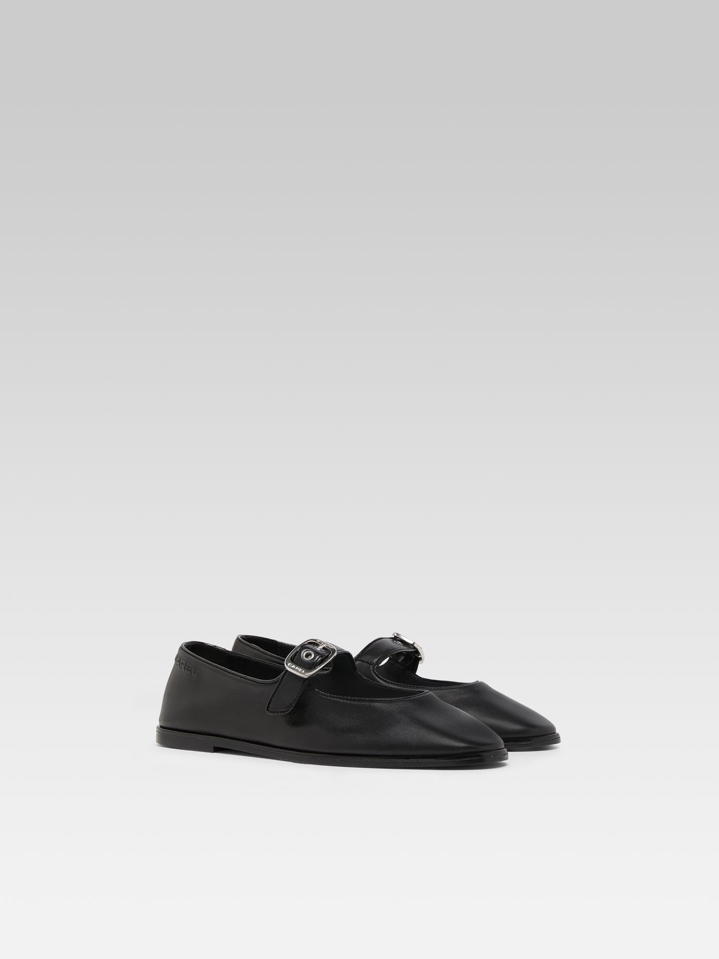 Iris - Black patent leather Mary Jane flats
