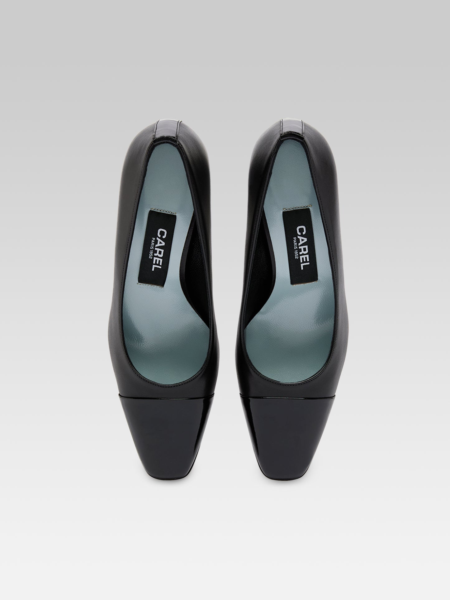 Rosana - Black leather and patent leather pumps