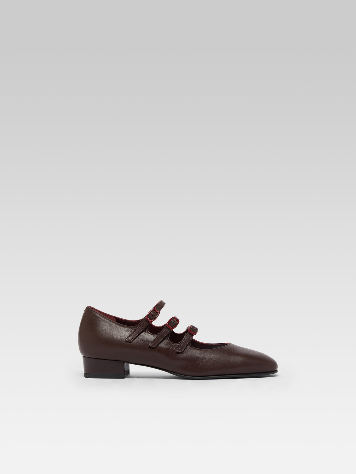 Ariana - Ballerines babies cuir bordeaux