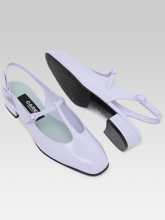 Prune - Slingbacks cuir verni lilas - Image numéro 5