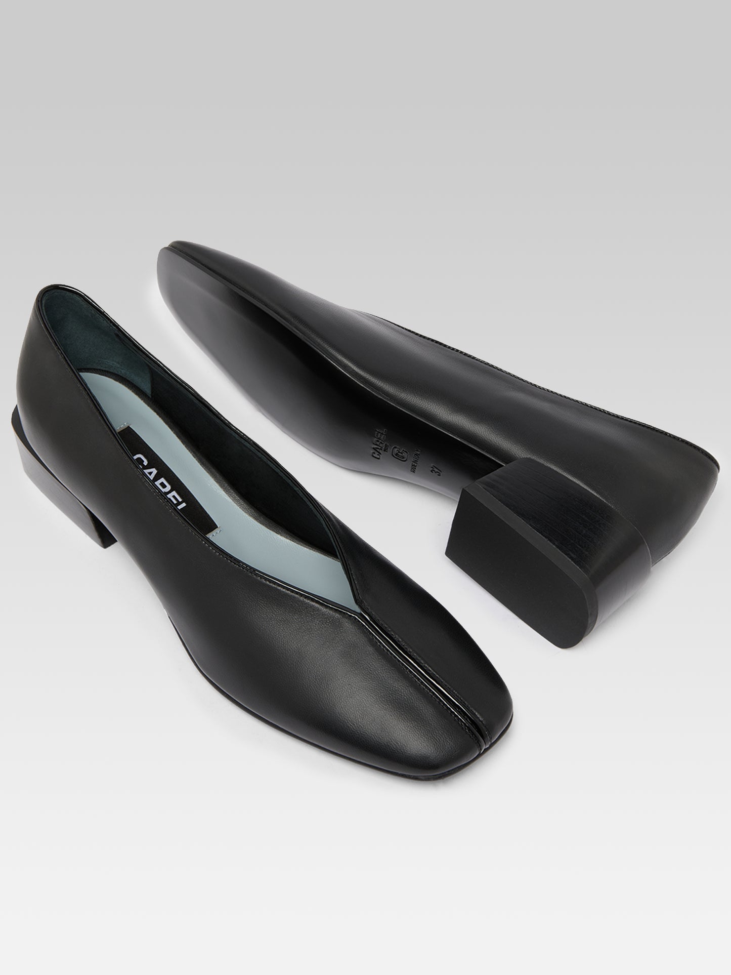 Giulia - Ballerines cuir verni noir