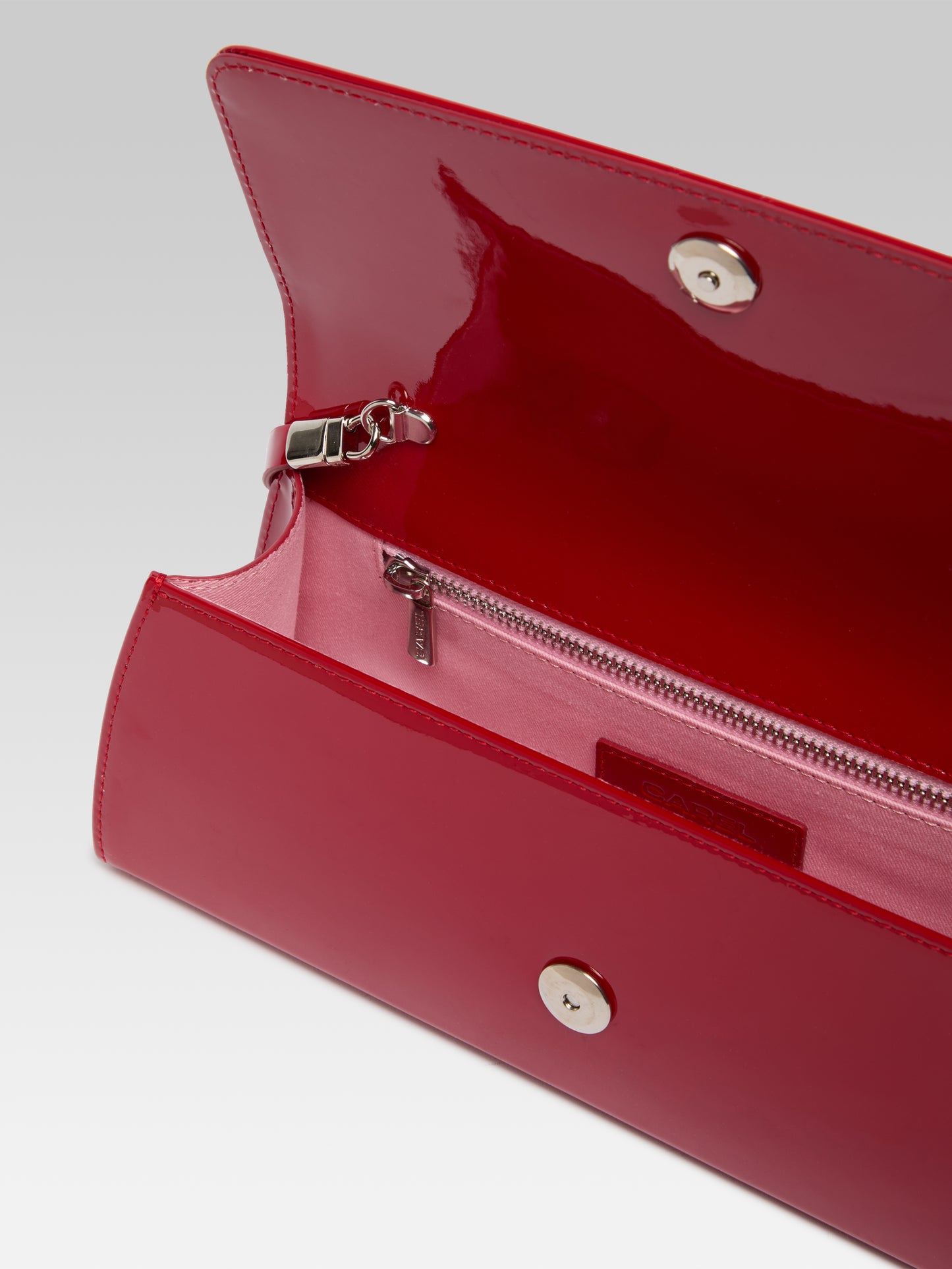 Madeleine - Red patent leather shoulder bag