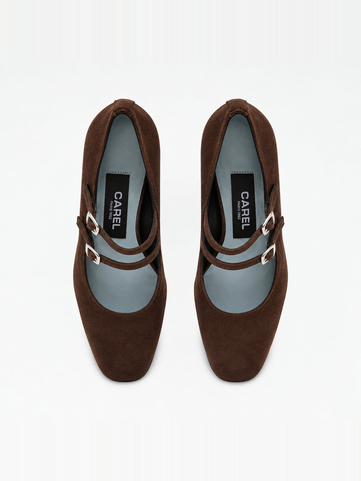 Alice Flex - Escarpins babies cuir velours chocolat