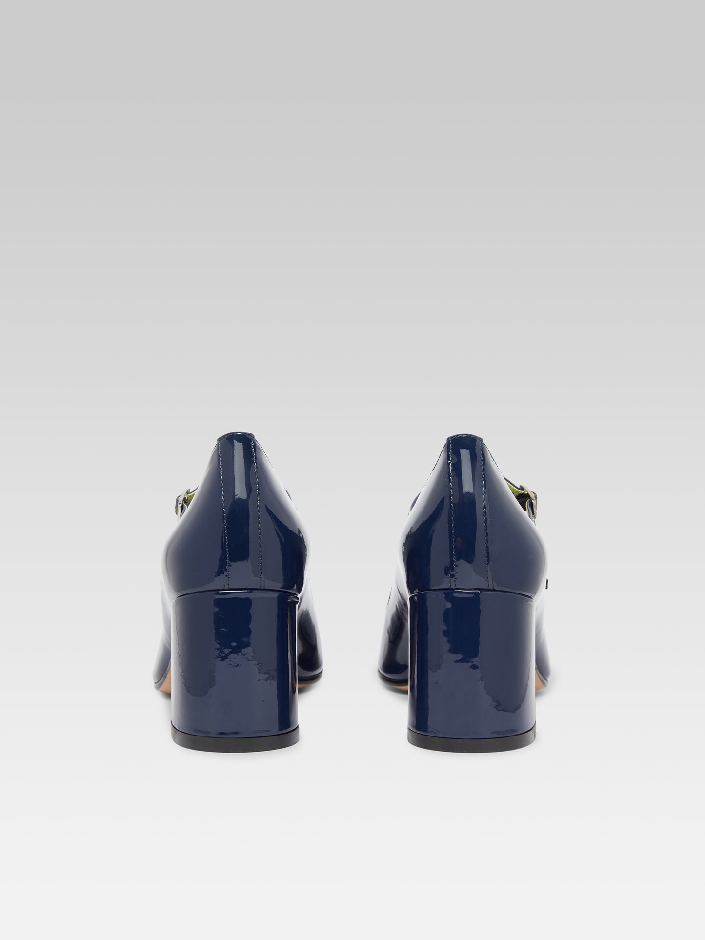Alice - Blue patent leather Mary Janes pumps