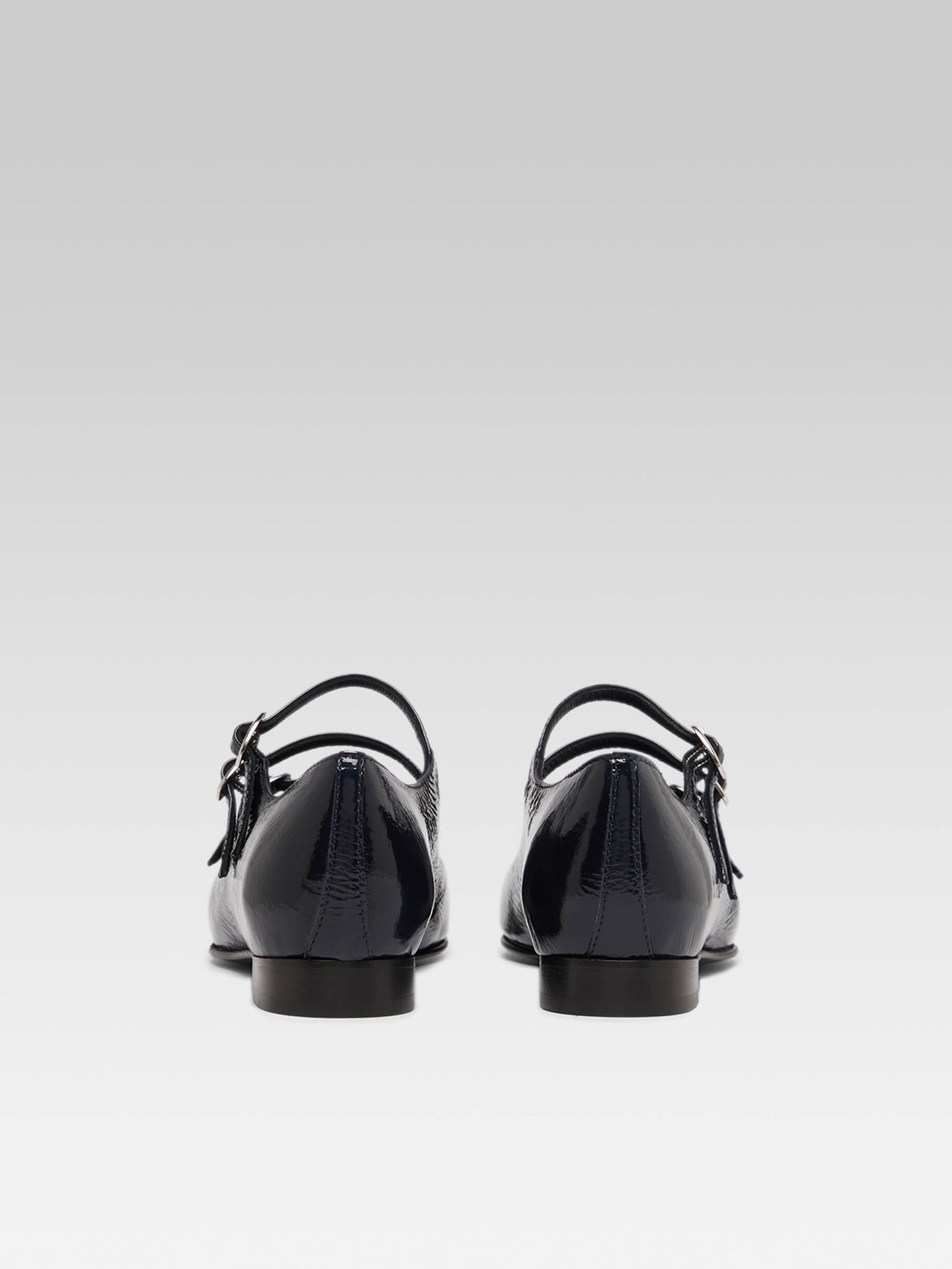 Ariana s - Abyss blue naplack leather Mary Janes ballet flats