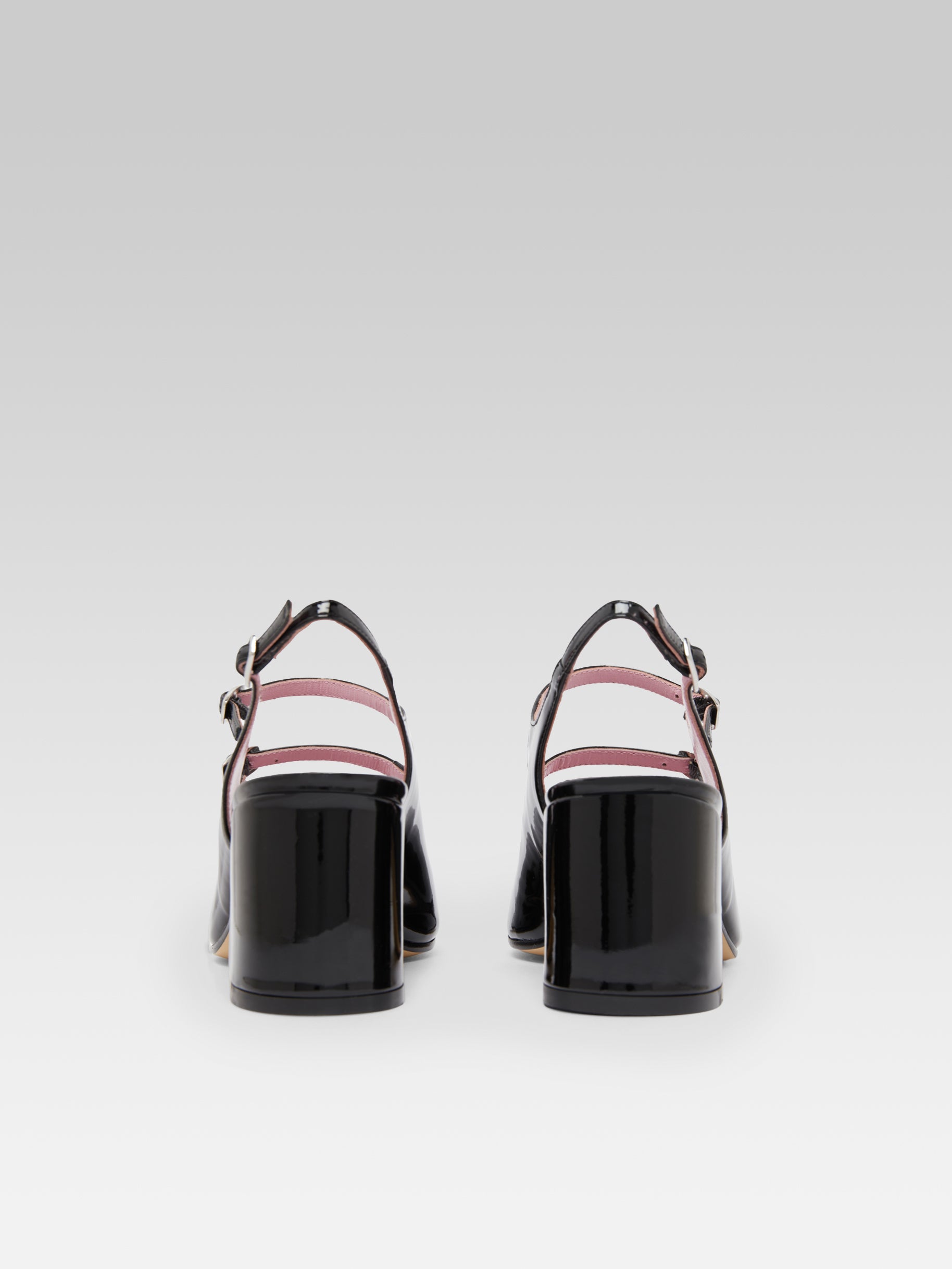Banana - Black patent leather slingback Mary Janes - Image number 9