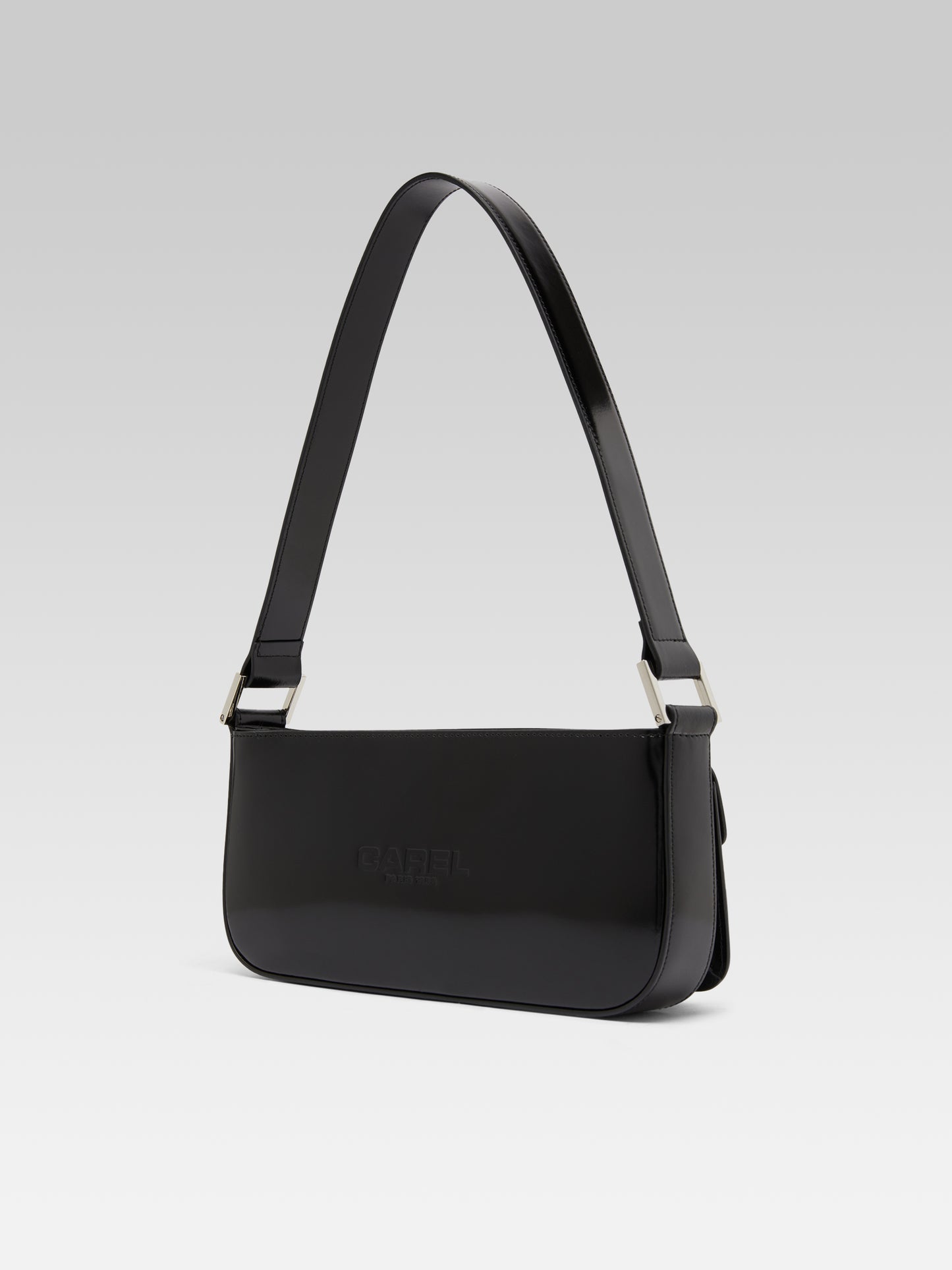Mimi - Black glossy leather bag