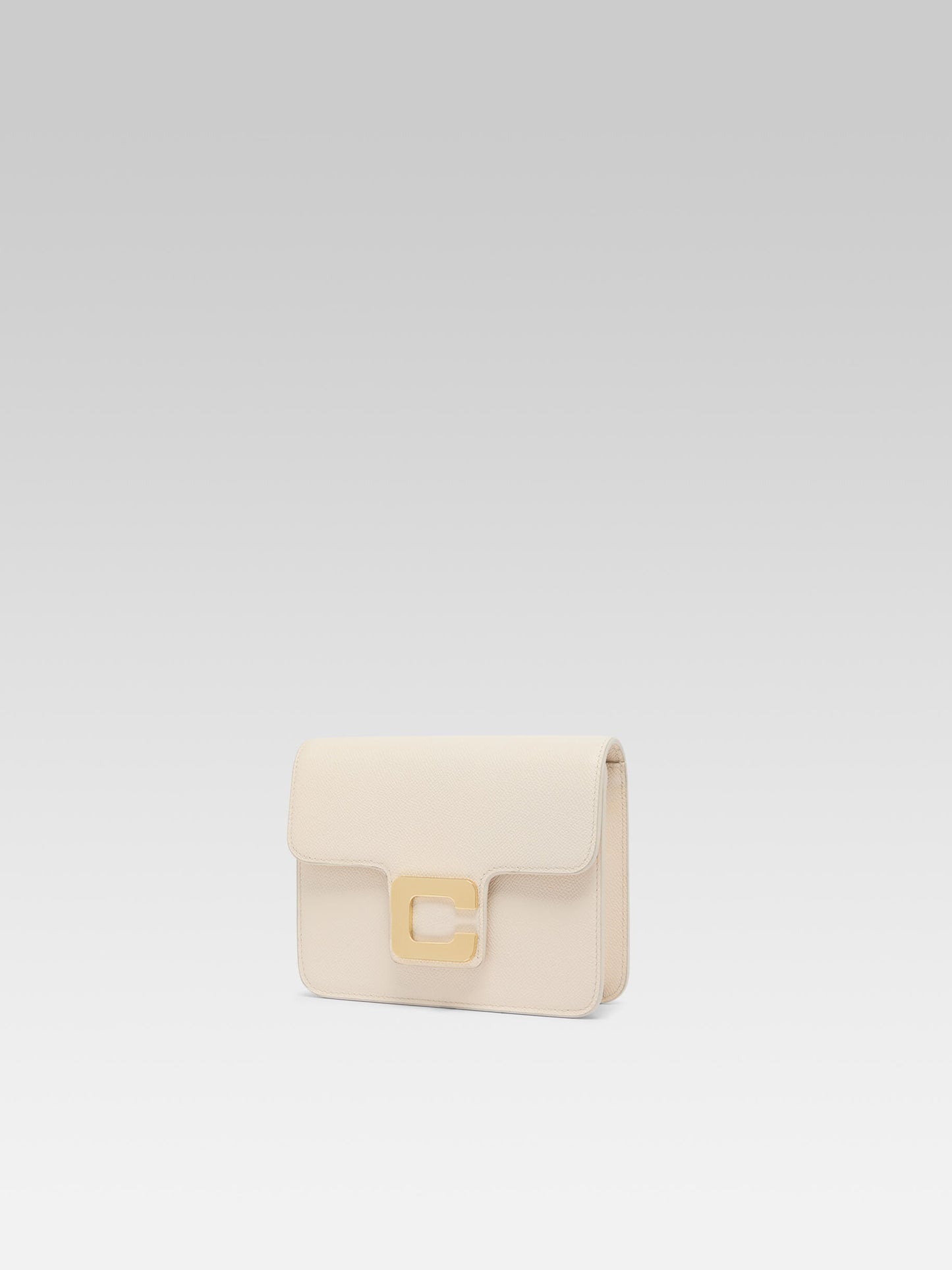 Mini Sorbonne - Sac cuir grainé ivoire