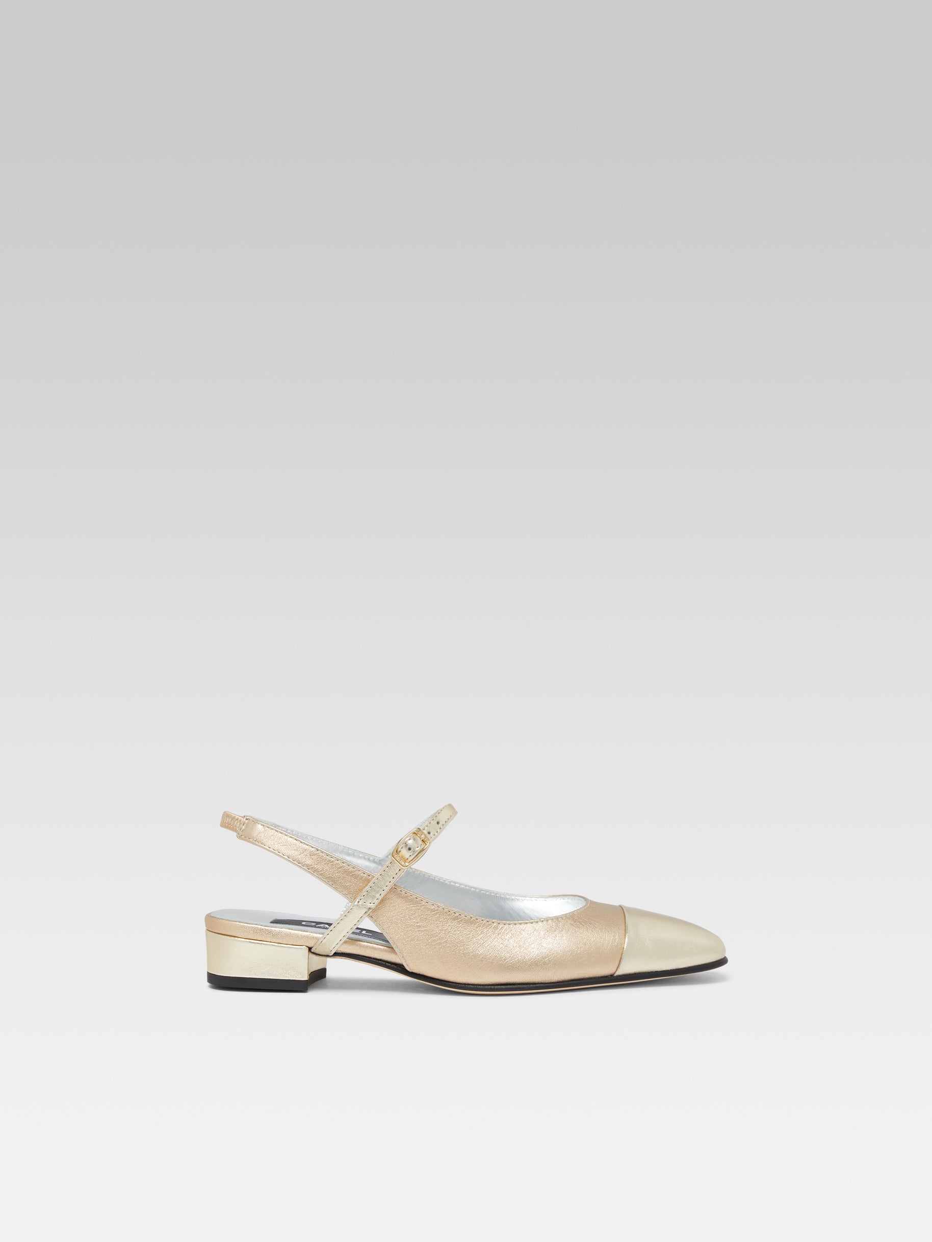 OCEANO Slingback multi platinum leather Carel Paris Shoes