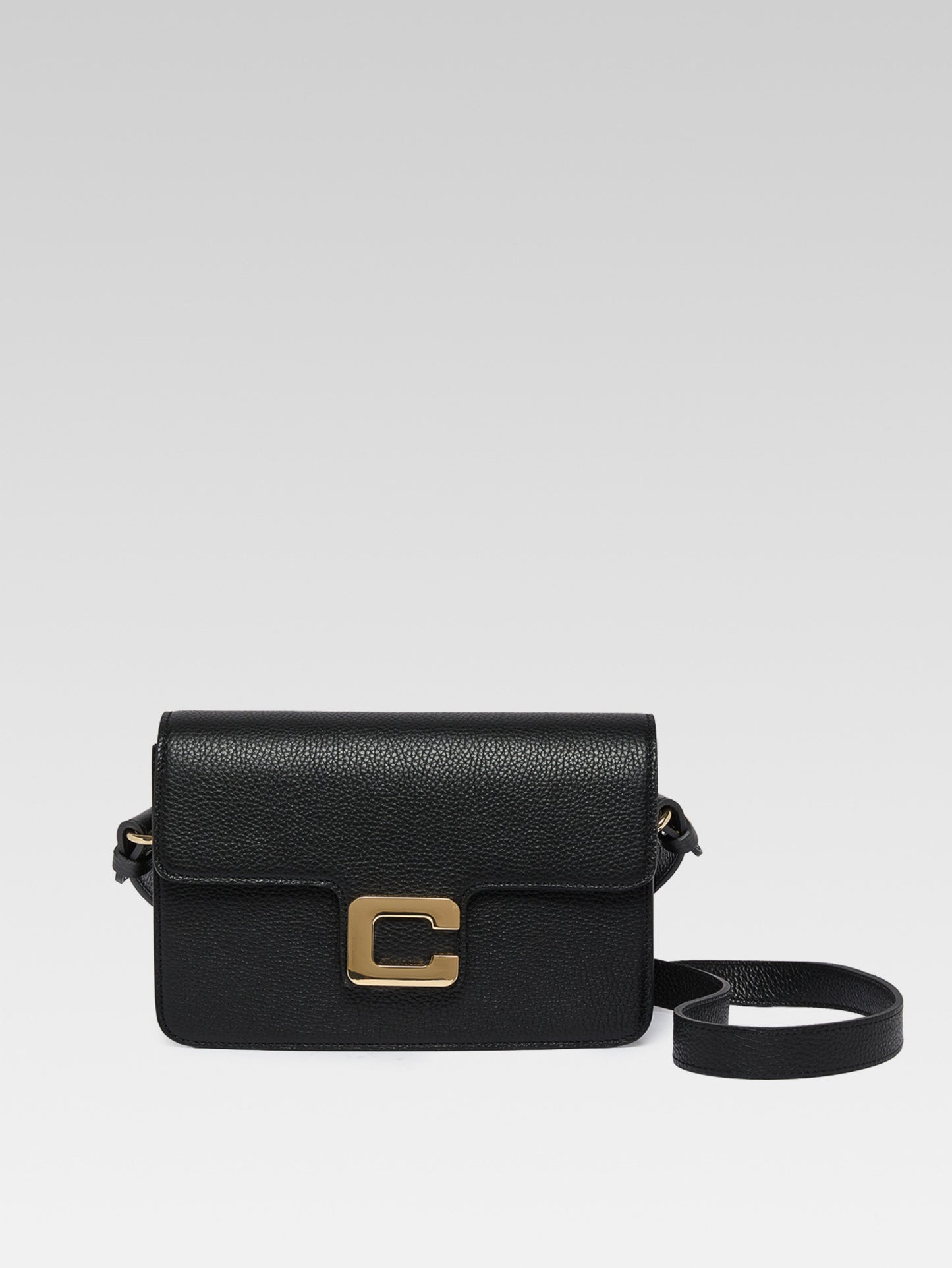 Mabillon - Black grained leather bag
