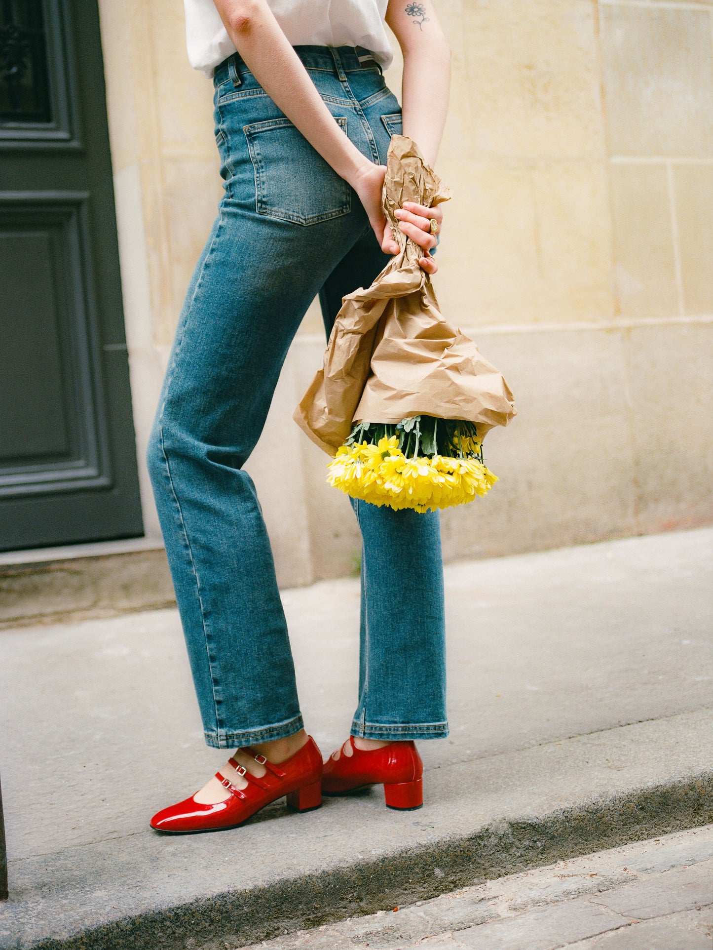 Kina - Red patent leather Mary Jane pumps