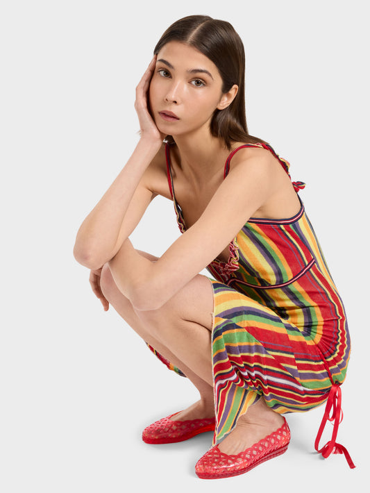 Plouf - Red transparent perforated ballet flats - Image number 4
