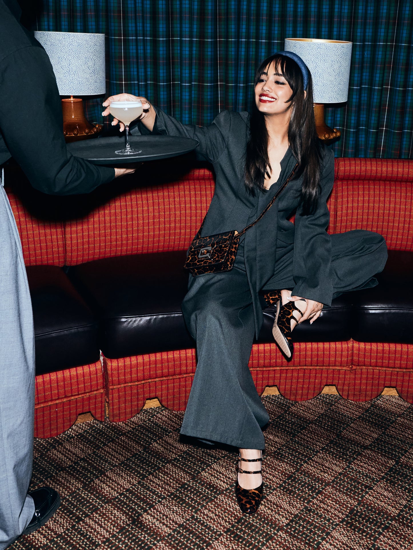 Banana - Babies slingback cuir verni léopard