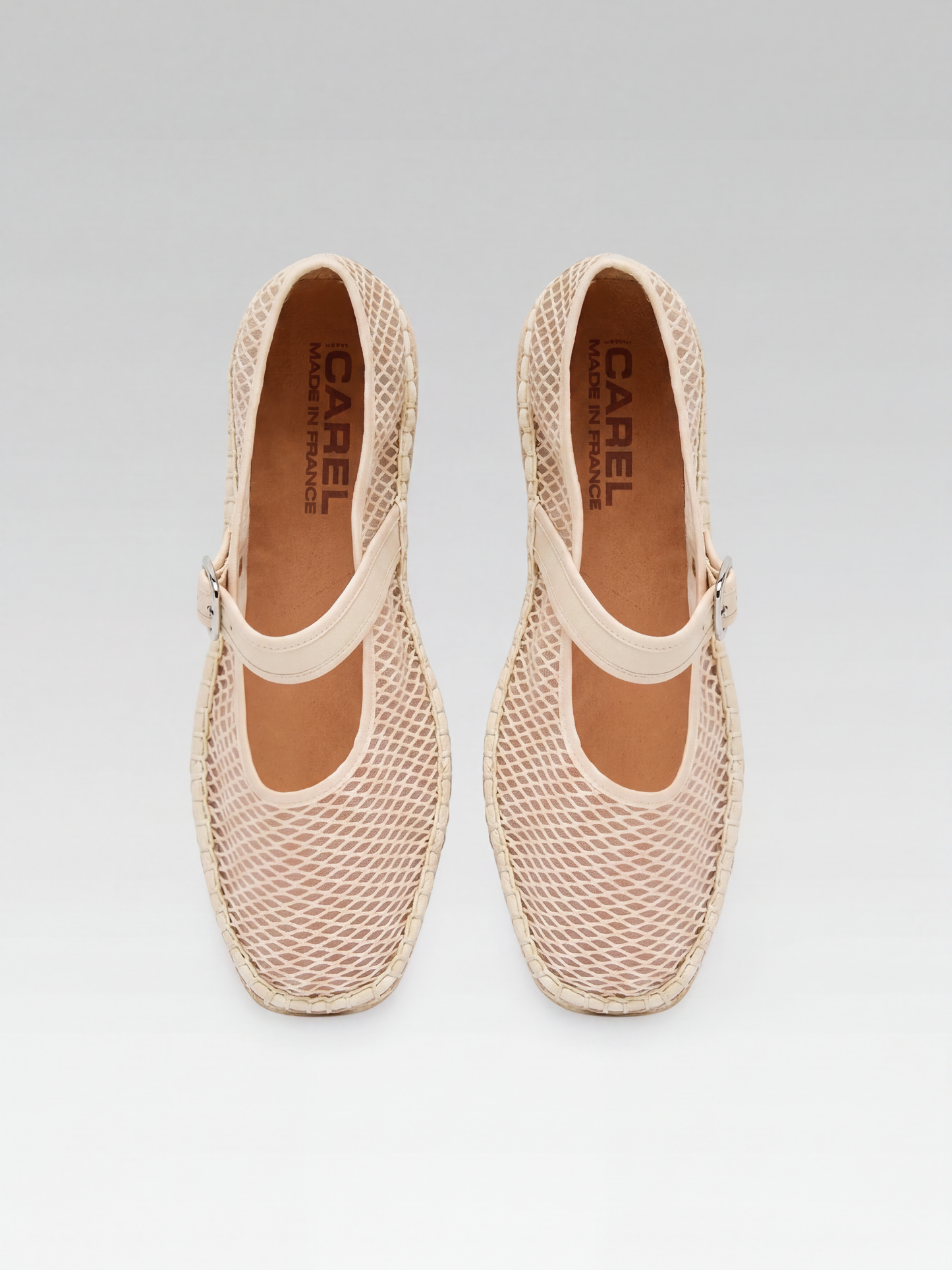Lagoa - Ivory mesh baby espadrilles