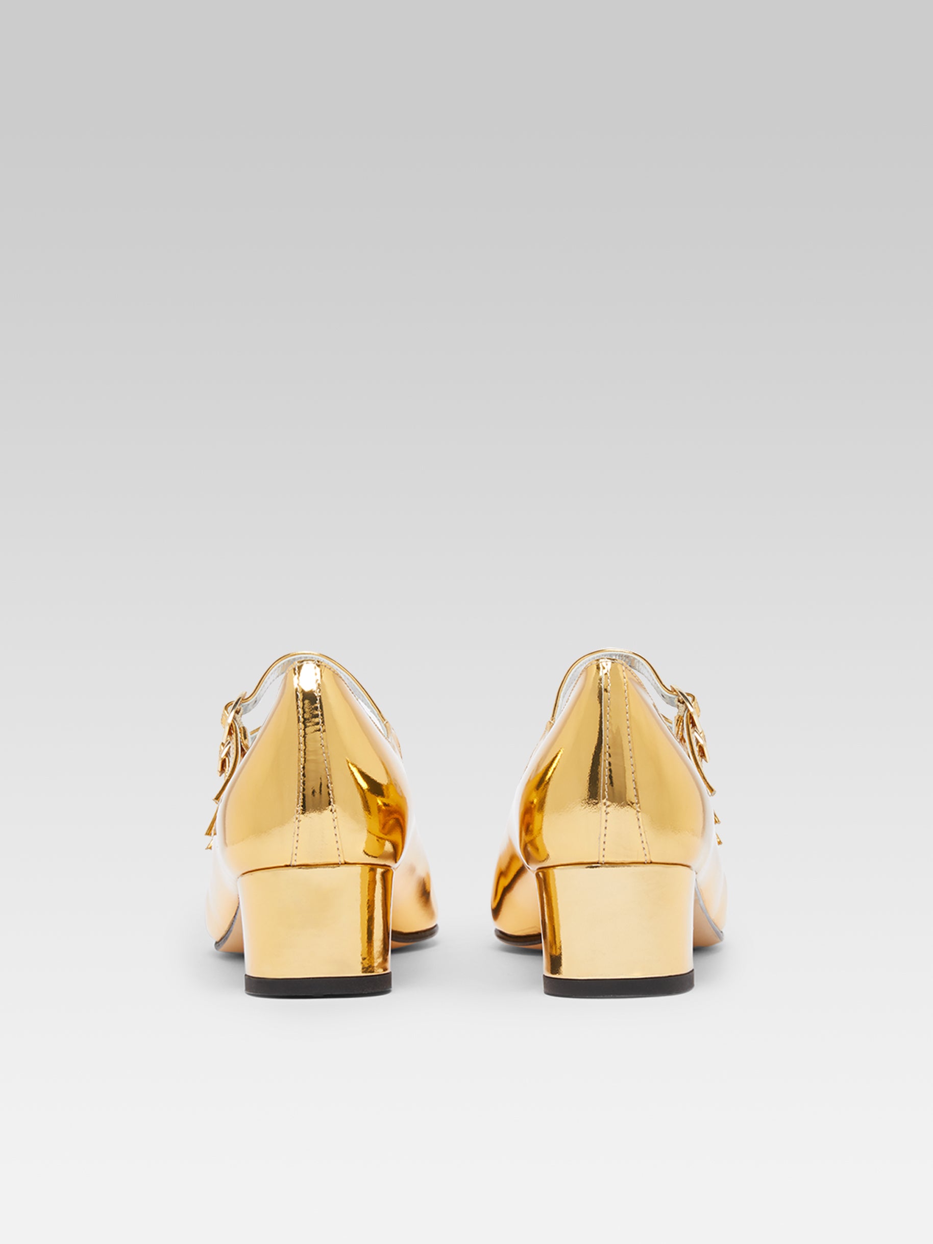 パンプス Carel Paris Ariana24 Mirrored Leather Pumps Kina - Silver mirror-effect patent leather Mary Janes pumps