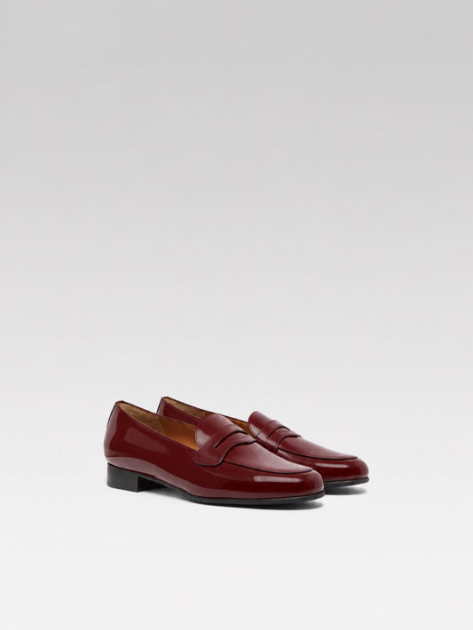 2100 - Burgundy patent leather loafers - Image number 2