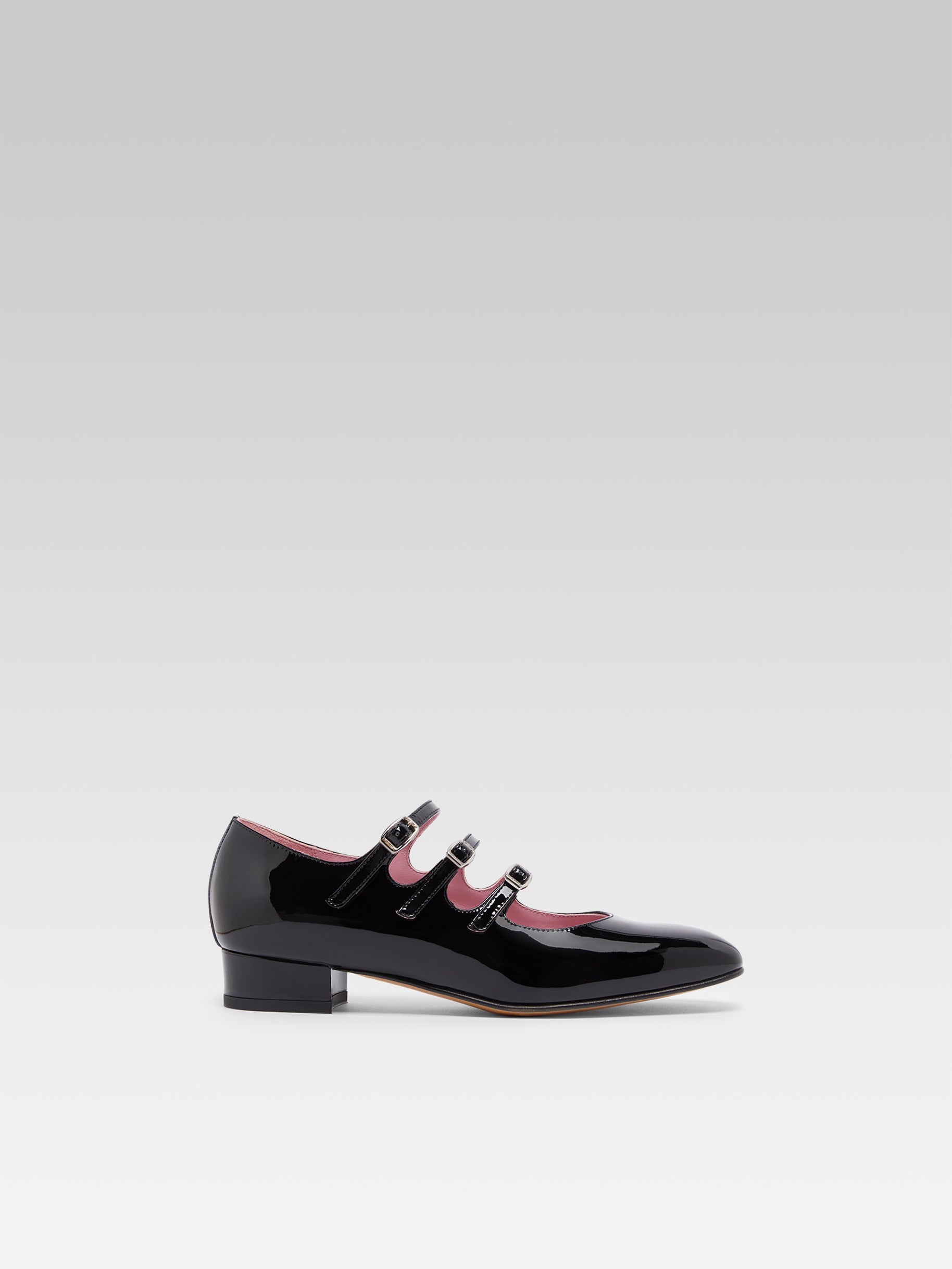 Ariana - Ballerines babies cuir verni noir - Image numéro 1