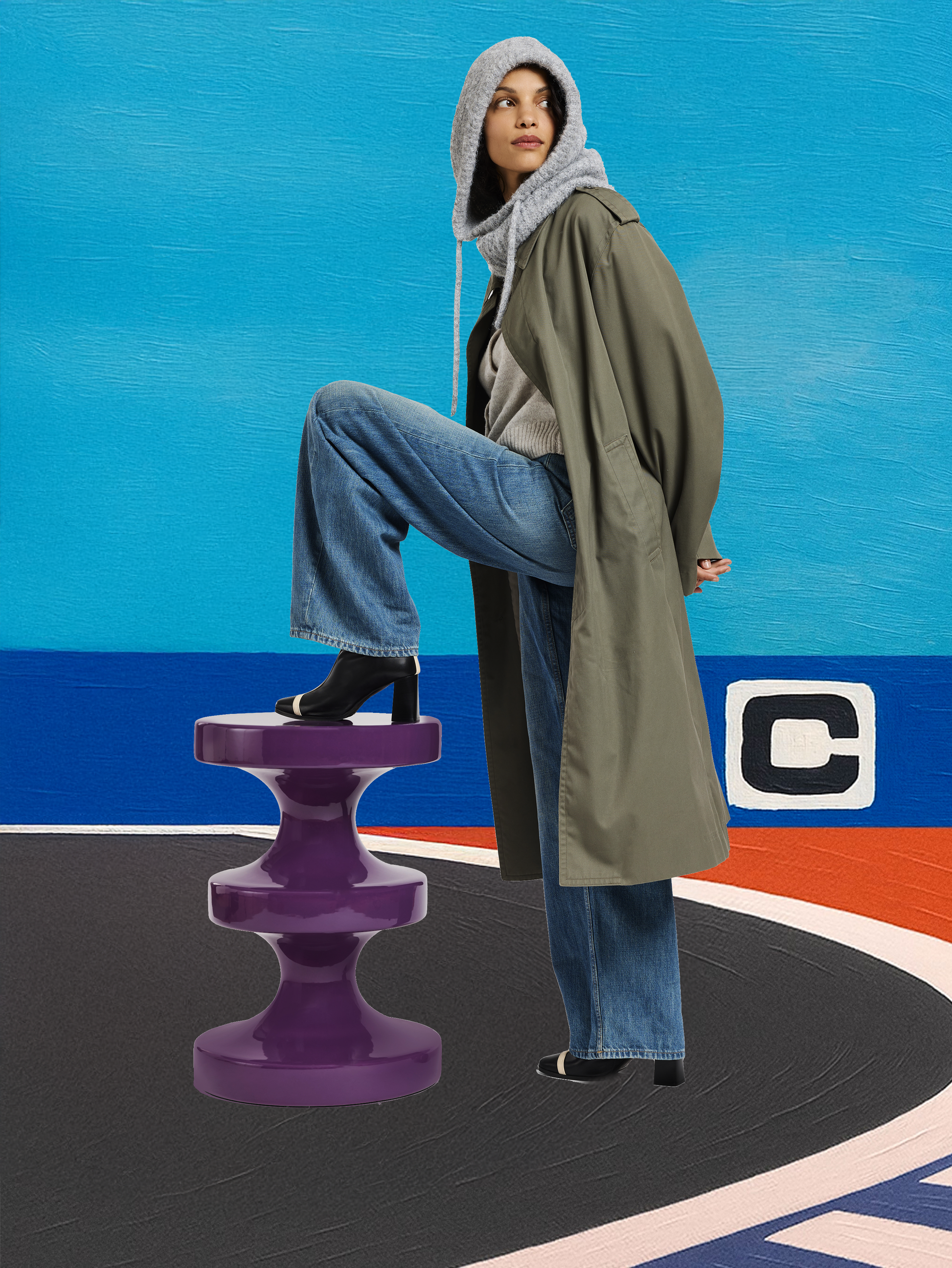 Catherine - Bottines cuir noir et ivoire - Image numéro 5