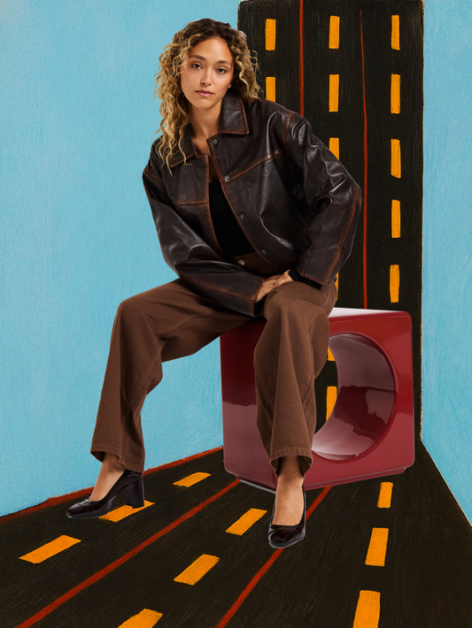 Lise - Brown and black patent leather pumps - Image number 3
