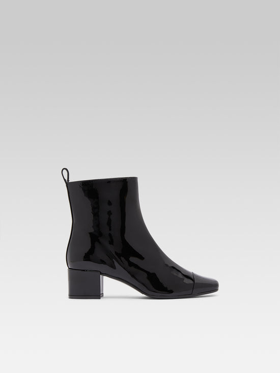 carel Estime - Bottines cuir verni noir