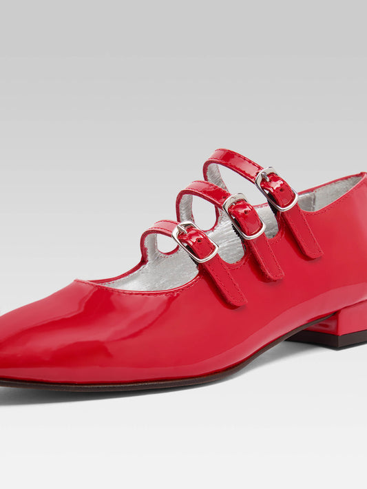 Little Kina - Red patent leather Mary Janes - Image number 5