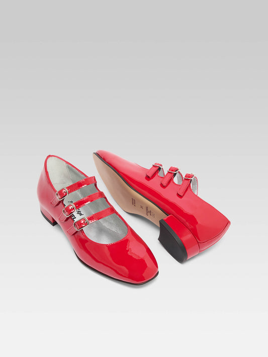 Little Kina - Red patent leather Mary Janes - Image number 7