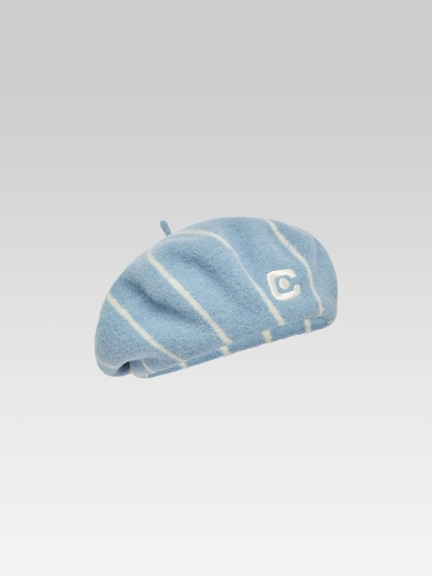 Beret - Blue and ecru sailor wool - Image number 1