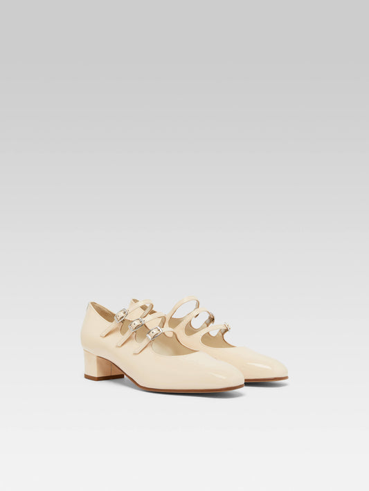 Kina - Nude patent leather Mary Janes pumps - Image number 4