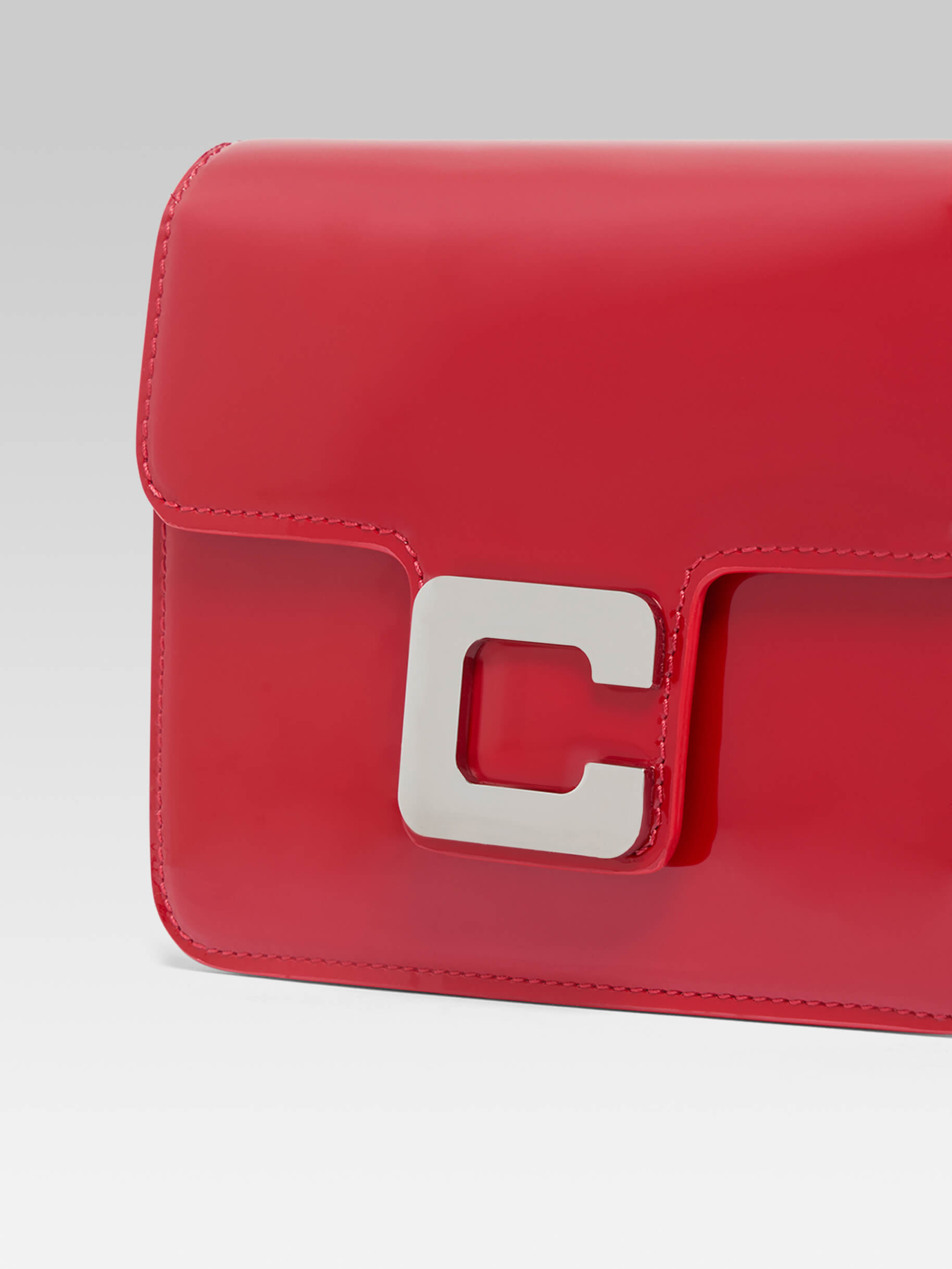 Mini Sorbonne - Red patent leather bag - Image number 2