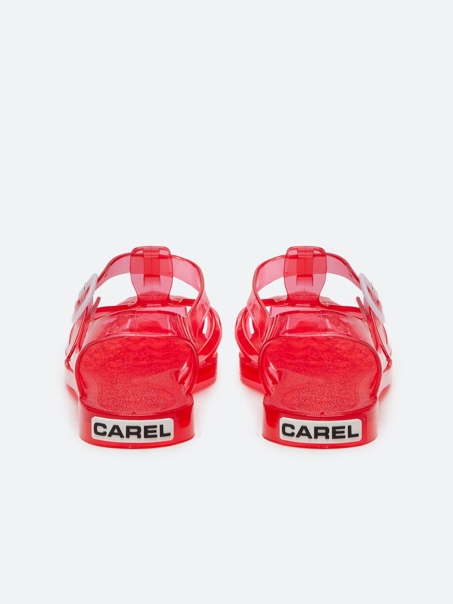 Meduse - Sandales plastique rouge transparent