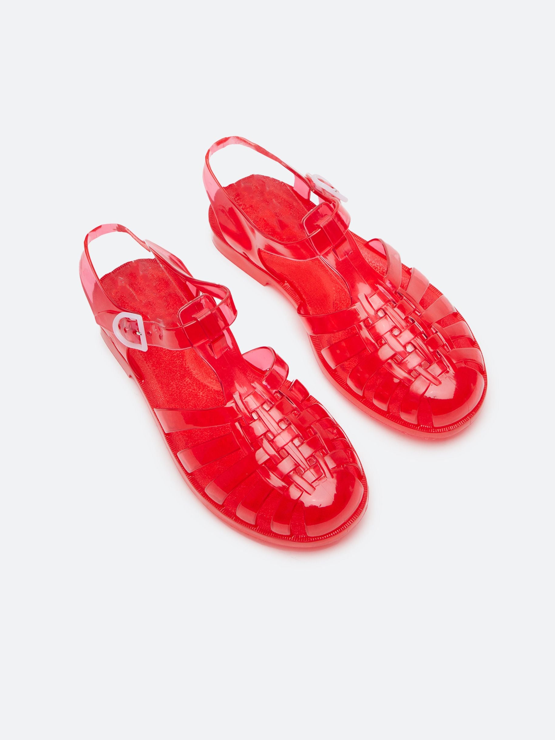 Meduse - Sandales plastique rouge transparent - Image numéro 3