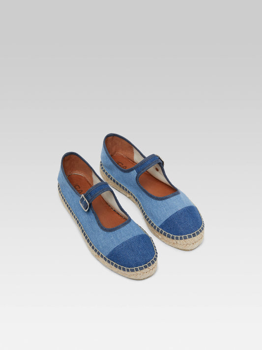 Colza - Espadrilles babies toile bi-jean - Image numéro 2