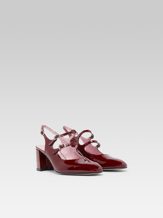 Banana - Babies slingback cuir verni bordeaux - Image numéro 4