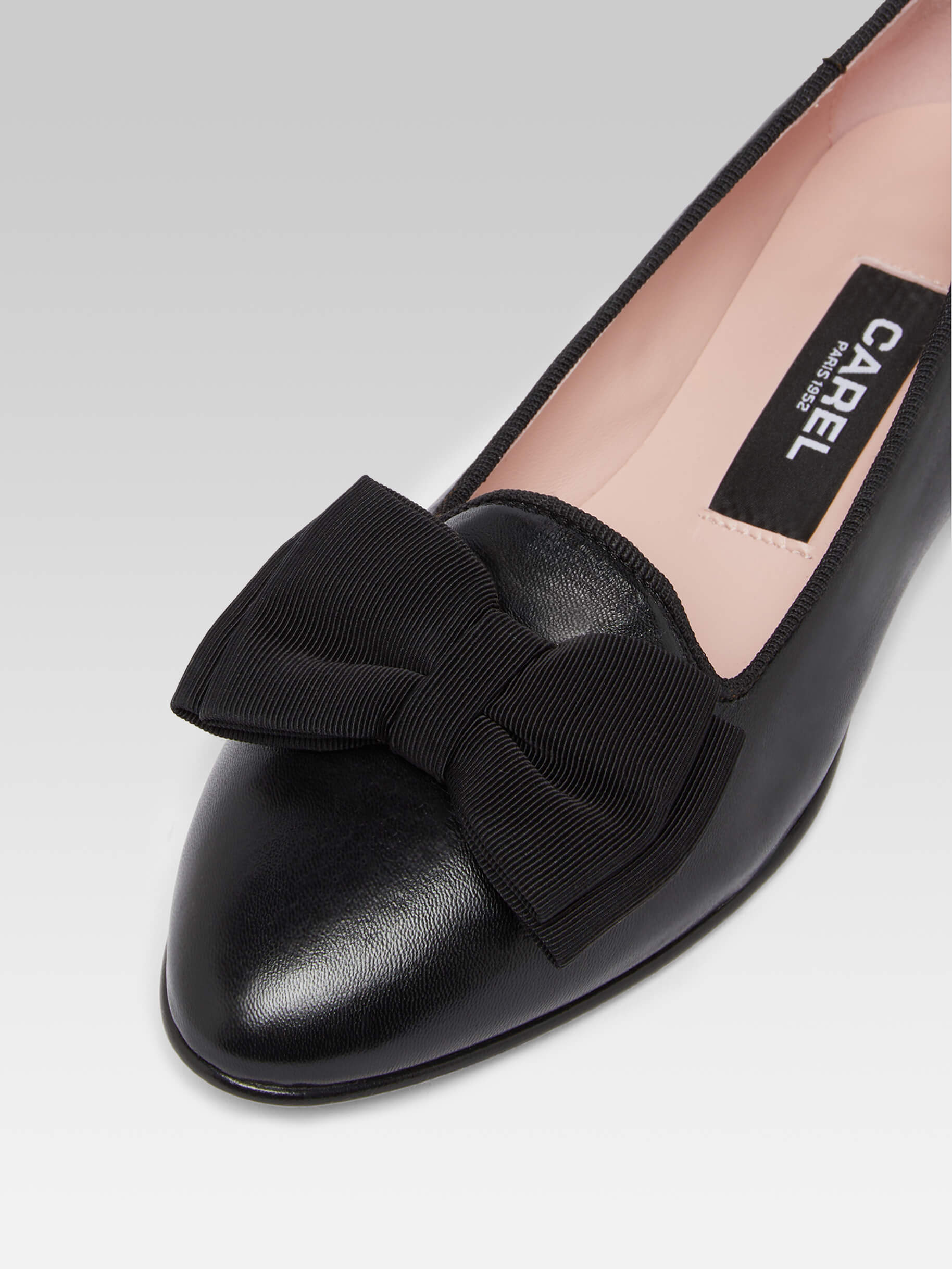 Marquis - Ballerines à noeud cuir noir - Image numéro 2