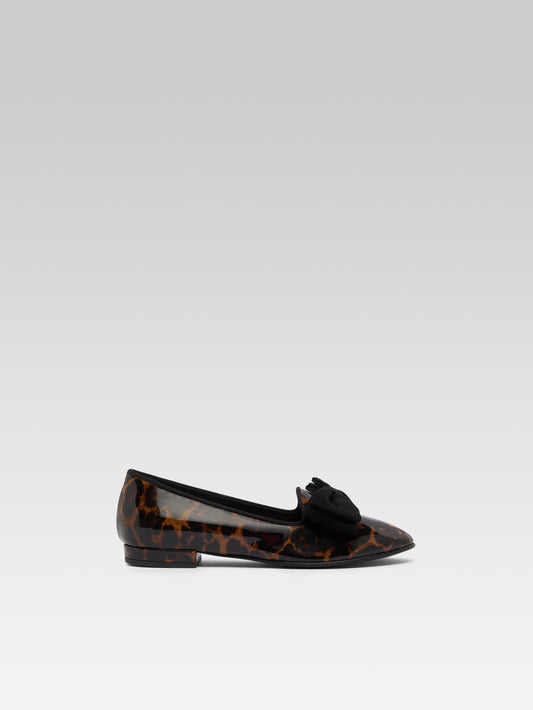 Marquis - Leopard patent leather ballet flats