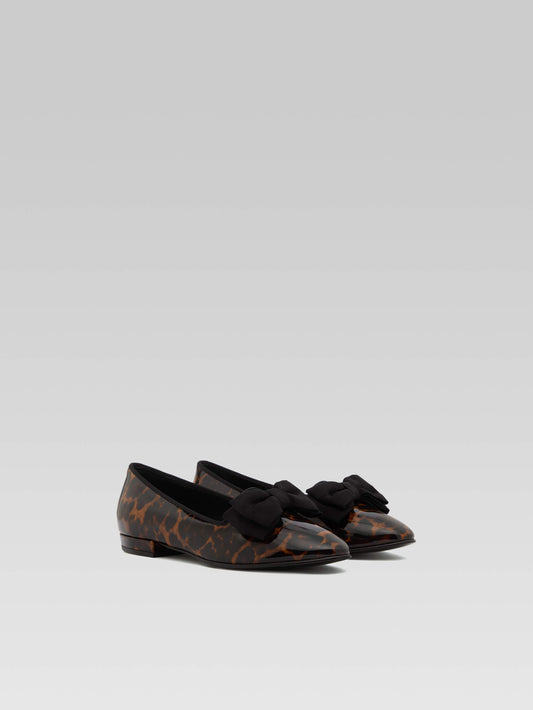 Marquis - Leopard patent leather ballet flats - Image number 2