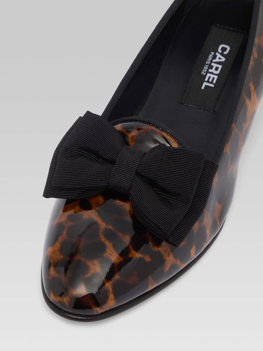 Marquis - Leopard patent leather ballet flats - Image number 3