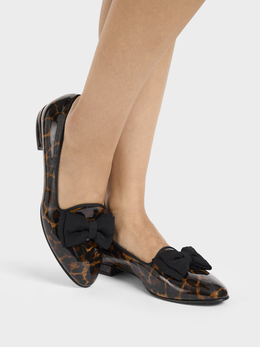 Marquis - Ballerines cuir verni léopard - Image numéro 5