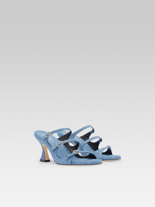 Kitty - Blue denim mules - Image number 3