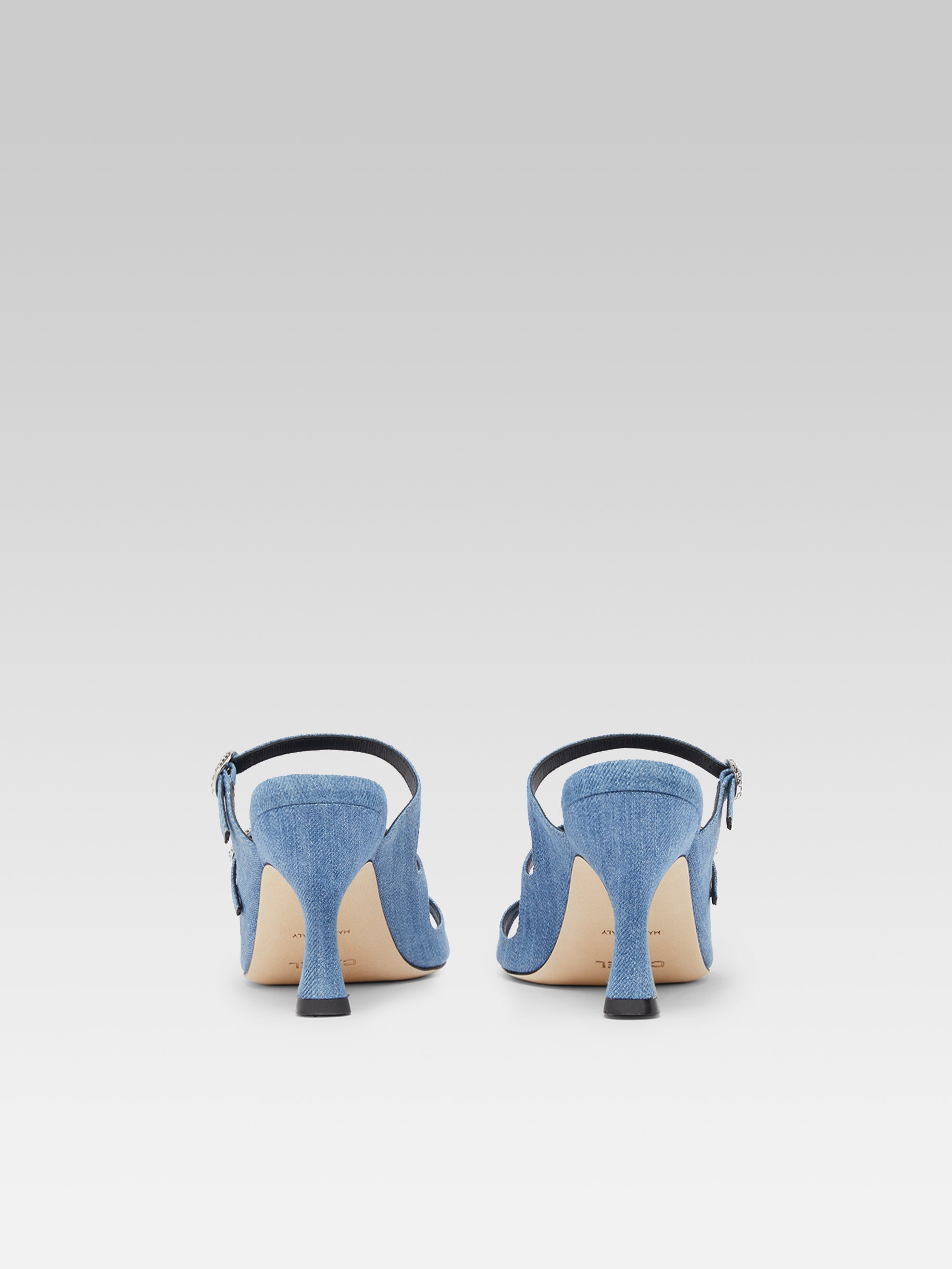 Kitty - Mules tissu jean bleu - Image numéro 5