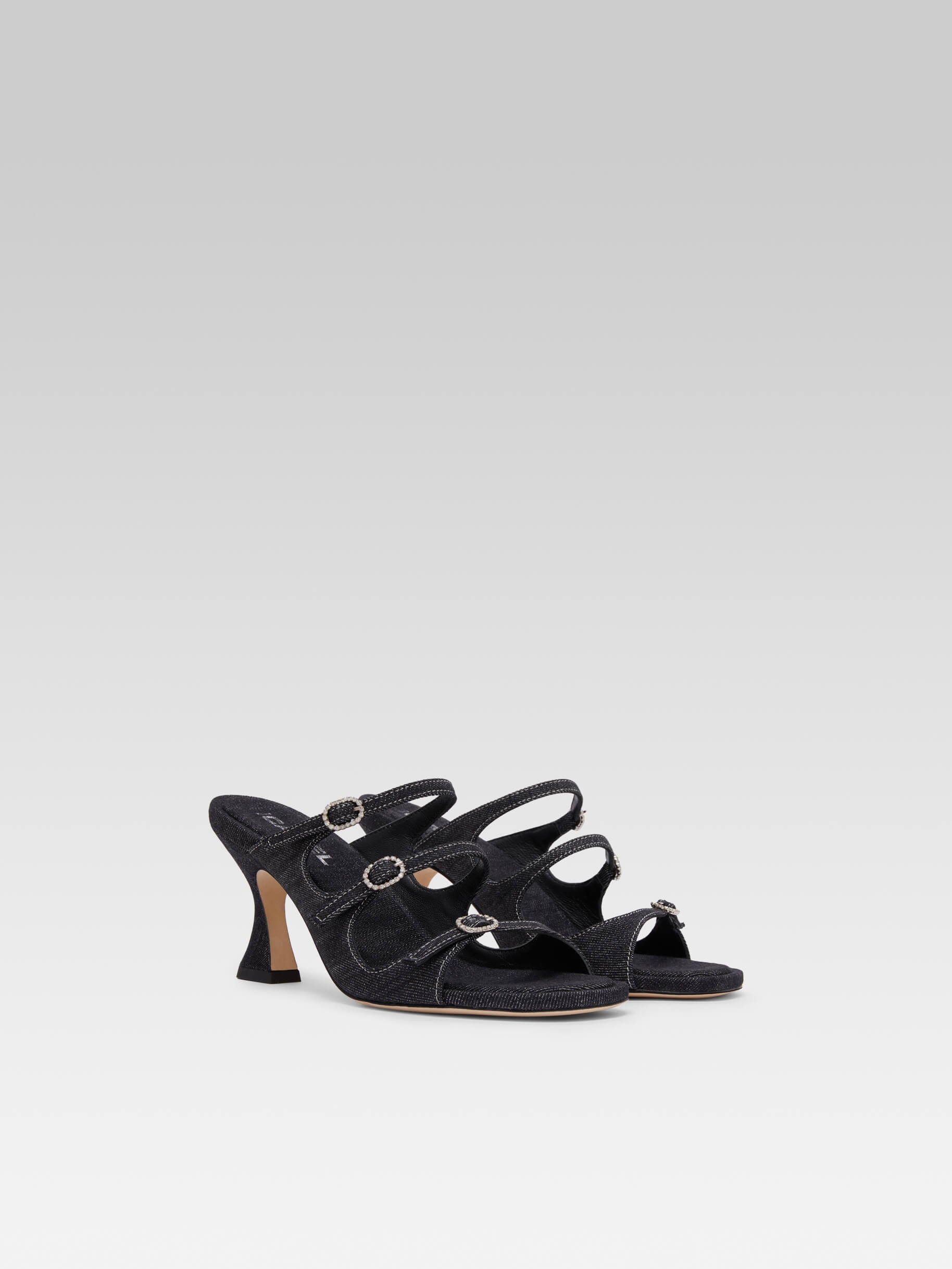 Kitty - Raw denim fabric mules - Image number 4