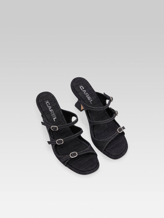 Kitty - Raw denim fabric mules - Image number 3