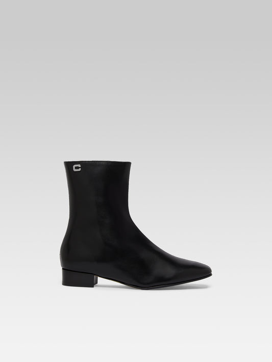 Aiglon - Black leather ankle boots - Image number 1