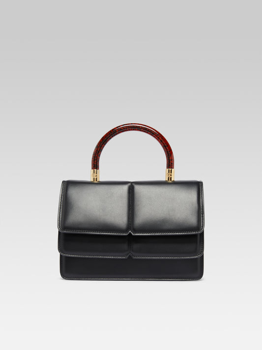 Georges - Sac à main cuir noir
